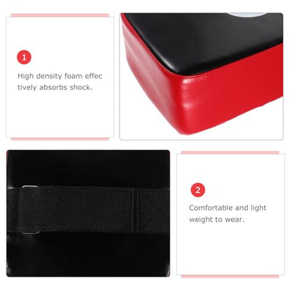 Lurrose Taekwondo Kick Shield Curved Pu Punching Pad Lightweight Portable Kickboxing Training Equipment for Adults, High Density Epe Material for Home Gym Use