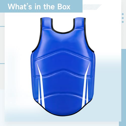 Chest Protector for Karate, Taekwondo, and Boxing, Padded Rib Shield for Muay Thai MMA Training, PU Leather Guard for Men and Women