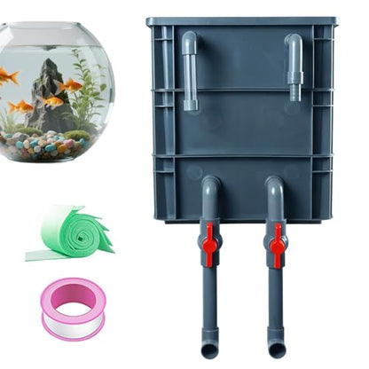 Fish Tank Filtration Drip Box,Filtration Accessory - Fish Tank System - for Freshwater Saltwater Home Indoor Bedroom Living Room Office Dorm