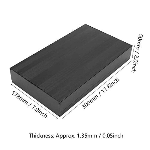Aluminum Enclosure Case, DIY Project Box for Electronic, DIY Electronic Enclosure Box, 50 x 178 x 300mm/2 x 7 x 11.8 inch