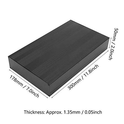 Aluminum Enclosure Case, DIY Project Box for Electronic, DIY Electronic Enclosure Box, 50 x 178 x 300mm/2 x 7 x 11.8 inch