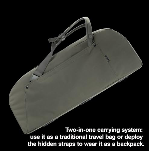 85L Military-Style Duffle Backpack with Rigid Panels | Built for deployment gear, work equipment, camping supplies, vehicle storage, and checked travel. - color: Olive Green