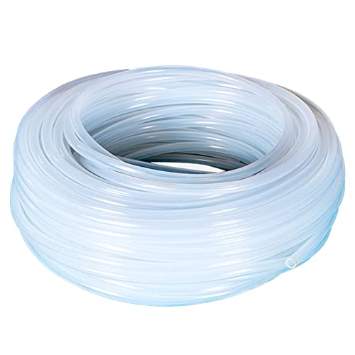 Silicone Tubing 6mm (1/4") ID x 10mm OD Food Grade High-temperature Pure Silicone Hose Tube Clear Pipe for Home Brewing Air and Liquid Transfer (Length 10 Meter- 33FT) - size: 6mmx10mm, style: 10M