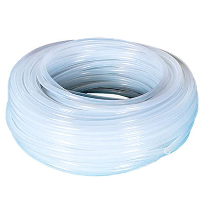 Silicone Tubing 6mm (1/4") ID x 10mm OD Food Grade High-temperature Pure Silicone Hose Tube Clear Pipe for Home Brewing Air and Liquid Transfer (Length 10 Meter- 33FT) - size: 6mmx10mm, style: 10M