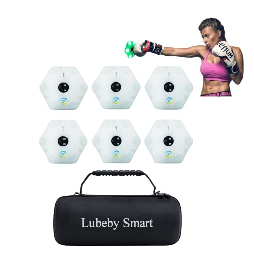 Reaction Lights Training Speed Agility Training Lights for Boxing Soccer Basketball Training (6 Pack/Set)