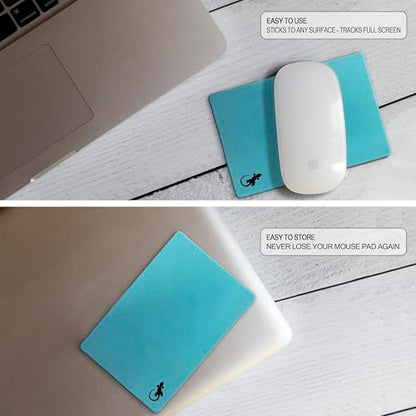 Mouse Pad Adhesive Travel (Blue) - color: BLUE