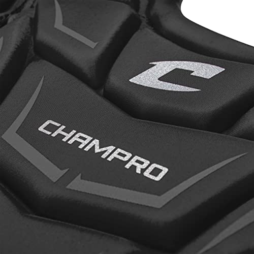 Champro Optimus MVP Chest Protector - color: Black, size: 16.5"