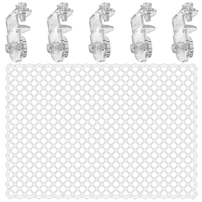 Invisible Anti Jump Netting for Fish Tanks Includes 5 Mounts Clear Covers Aquarium Covers Screen Jump Guard Net