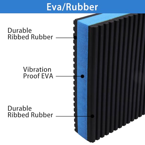 4 Pack 4"x4"x7/8" Rubber Anti Vibration Pads for Washing Machine, Heavy Duty EVA Mechanical Vibration Isolation Pads for Washer, Dryer, Treadmill, Dryer Air Conditioner - size: 4" x 4" x 7/8"