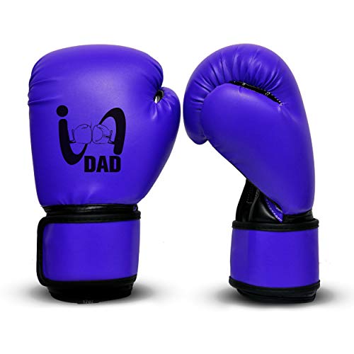 Ultimate - I Boxing Dad - Kids Boxing Gloves MMA Boxing Muay Thai Bag Work - color: Blue, size: 4 Oz