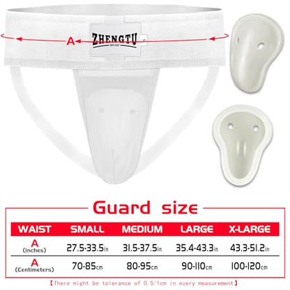 Groin Protector Cup Men, Boys Youth - color: White, size: Large