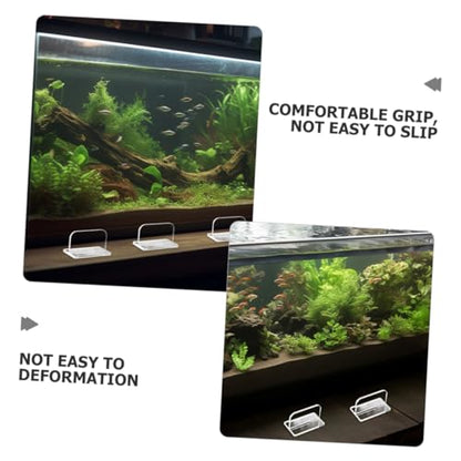 VOSAREA 6pcs Acrylic Replacement Handles for Fish Tank Lids Easy to Install Aquarium Cover Accessories for Safe Use and Performance