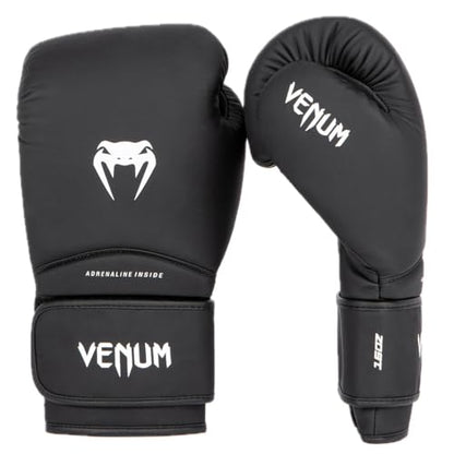 Venum Contender Boxing Gloves - color: Black/White, size: 14-Ounce, style: Contender 1.5