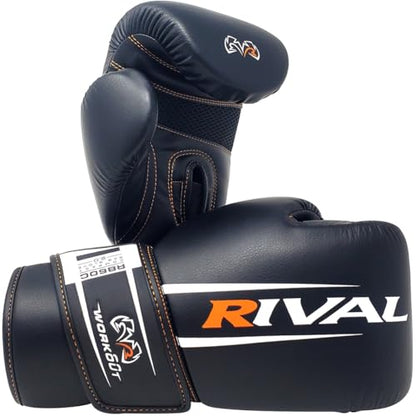 RIVAL Boxing RB60C 2.0 Workout Compact Bag Gloves, Hook and Loop Closure - Ergonomic Fit, Soft Inner Lining, and Pre-Formed Pro Fit - size: Medium