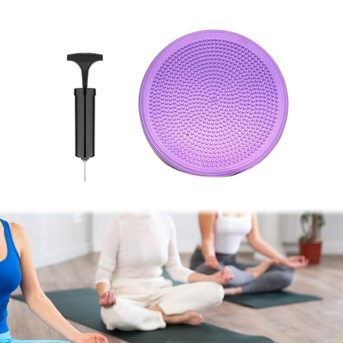 Colaxi Wobble Cushion Wiggle Pad Thickened PVC for Adults Inflated Flexible Seating for All Ages Balance Disc for Fitness