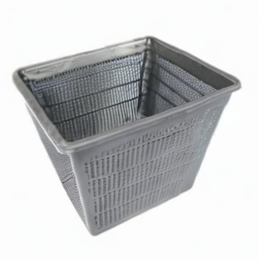 7 Inch (18cm) Square Water Garden Aquatic Mesh Pond Plant Flower Planter Basket, PondH2o Plastic Slotted Mesh Outdoor Aquatic Planting Pots Baskets Aquaponics, Hydroponics Value Pack of 2