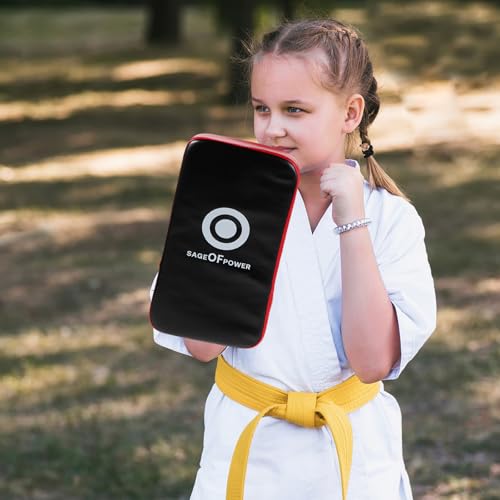 Lurrose Taekwondo Kick Shield Curved Pu Punching Pad Lightweight Portable Kickboxing Training Equipment for Adults, High Density Epe Material for Home Gym Use