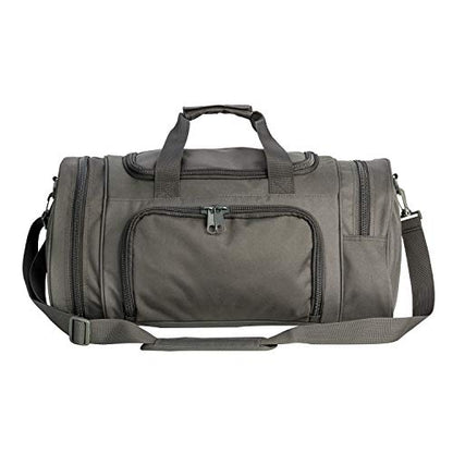 Small Duffel Bag Tactical Gym Bag Shoes Compartment Outdoor Grey - color: Grey