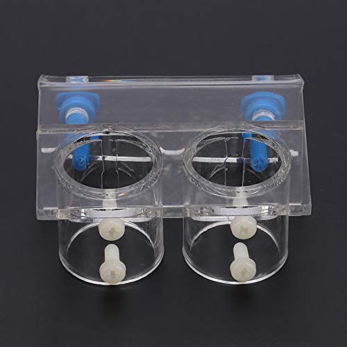 Transparent Acrylic Water Tube Soft Pipe Fixture for Fish Tank Aquarium (Double Hole) - size: Double Hole