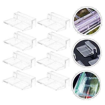 Aquarium Lid Holder Clips Fish Tank Lid Bracket for Glass Cover 10mm Rimless Tank Support