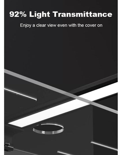 Anti Jump Aquarium Cover, 3 mm Clear Fish Tank Lid with Feeding Hole and Vent Slots, Transparent Top Cover for Open Aquariums, Shrimp Tanks(8.3x5.9in) - size: 8.3x5.9in