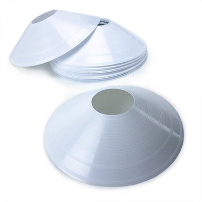 Crown Sporting Goods Set of 12 Soft Plastic Field Disc Cones - color: White