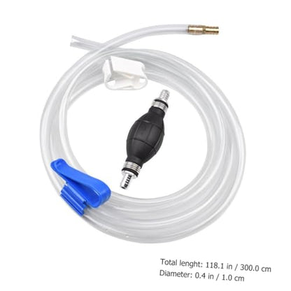 NUOBESTY Manual Suction Hose Set with Car Guide Oil Tube and Water Siphon Pump for Fish Tank Water Change and Automotive Fluid Transfer