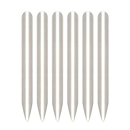 6 PCS Lab Spatula Stainless Steel Small Metal Scoop Spatula with Round End, Mini Jewelry Bead Scoops Used for Scooping Transferring Mixed Powder Paste Beads Laboratory Sampling/Silver/6Inch - size: 6 Inch-6PCS