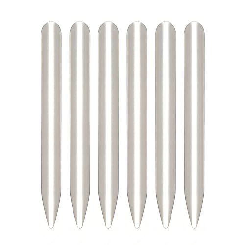 6 PCS Lab Spatula Stainless Steel Small Metal Scoop Spatula with Round End, Mini Jewelry Bead Scoops Used for Scooping Transferring Mixed Powder Paste Beads Laboratory Sampling/Silver/6Inch - size: 6 Inch-6PCS