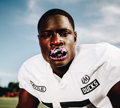 Battle Sports Oxygen Football Mouthguard - color: Black/Neon, size: One Size