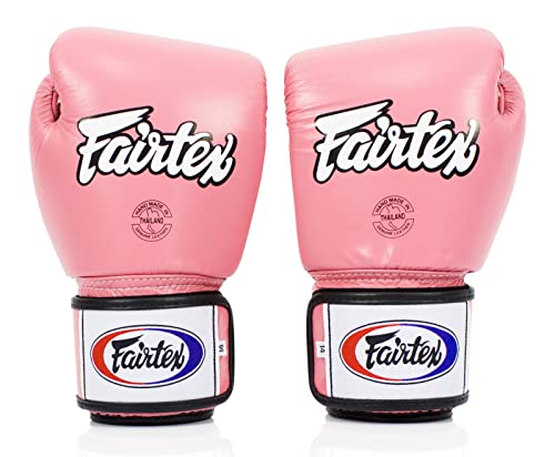 Fairtex BGV1BR Breathable Boxing Gloves, Lightweight Shock Absorbent Gear - color: Pink, size: 14 oz