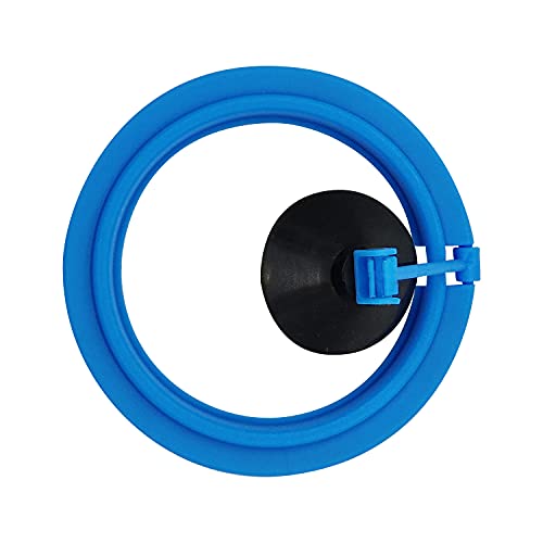 Fish Feeding Ring Floating Food Feeder Circle with Suction Cup Easy to Install Aquarium (Round) - color: Round