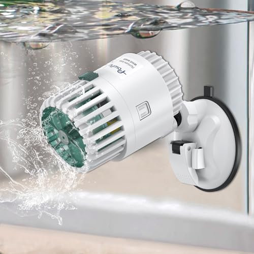 Pawfly Wave Maker for Aquarium, 800 GPH 3W Aquarium Powerhead, Quiet Submersible Wavemaker for Fish Tanks up to 50 Gallons, Water Circulation Pump with Strong Suction Cup Base - size: for Tanks up to 50 Gallons