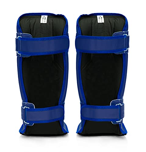 Fairtex SP3 Lightweight Shin Guards, Muay Thai MMA Avoid Shin Splints Gear - color: Blue, size: Small/Kids