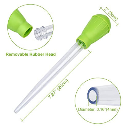 Manual Fish Tank Water Changer Aquarium Dropper, 30ml Aquarium Clean Pipette Dropper, Fish Tank Cleaning Waste Remover, Aquarium Gravel Cleaning Straw, Green - color: Green