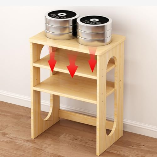 Sweeper Robot Storage Cabinet Solid Wood Sweeping Robot Organizer Shelf Shelf Living Room Fish Tank Shelf TV Cabinet Next to The Water Dispenser Storage Shelf Sweeper Organizer(Walnut)