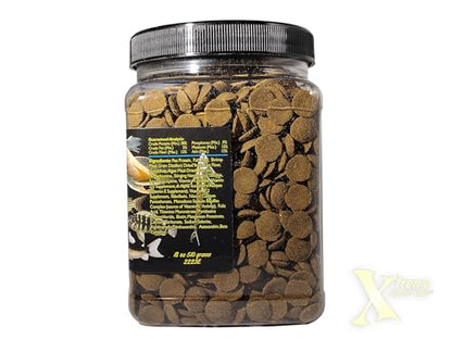 Xtreme Scrapers Wafers - Premium 14mm Fast-Sinking Fish Food – Nutrient & Cellulose Rich Ideal for Nocturnal Feeders, Catfish, Plecostomus Species, and Loaches – USA Farm Grown (18oz) - size: 1.13 Pound (Pack of 1)