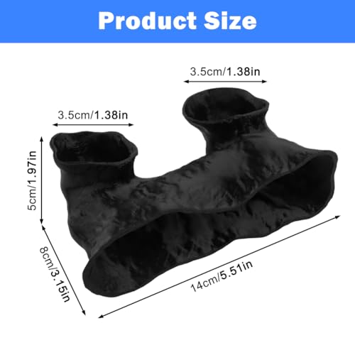 Dual-Entrance Rock-Texture Cave, Aquarium Cave Fish Tank Shelter with Fish Tunnel for Swimming & Hiding Aquarium Decor Shelter for Betta, Shrimp & Snails