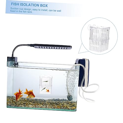 Healifty 3pcs Breeding Box Isolation Container for Aquarium Tank Small Hatchery Nursery Divider for Safe Fish Separation and Acclimation