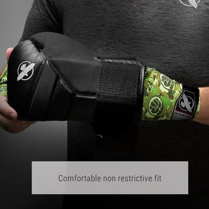 Hayabusa Marvel Hero Elite Mexican Style Boxing Hand Wraps for Men & Women - color: Hulk