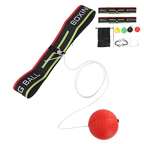 Boxing Reflex Ball Set | Adjustable Headband Reflex Ball for Hand-Eye Coordination Training | Enhance Reflexes, Speed & Skills | Ideal for All Ages & Fitness Levels