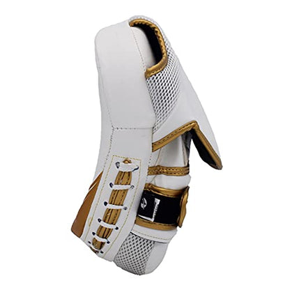 UFG Ultimate - Elite Focus Pad White Gold - Boxing MMA Muay Thai Training