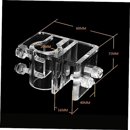 Kisangel Acrylic Fish Tank Water Holder Clamp Fixed Clip for Aquarium Hose Tube