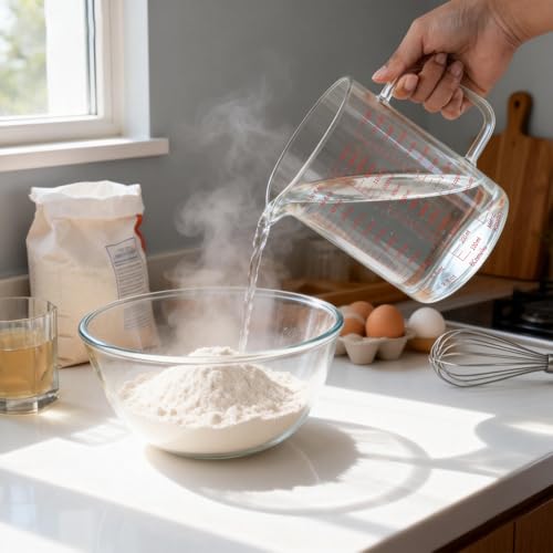 BCnmviku Glass Measuring Cup 6CUPS/1500ML/50OZ High Borosilicate [Insulated Handle | V-Shaped Spout]For Prepping Baking and Cooking Preheated Oven Dishwasher Freezer and Microwave Safe