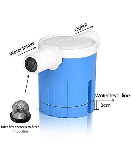 3/4" Automatic Water Level Control Valve - Inside Type, Side Inner Auto Float Valve for Water Tank, Solar Energy, Auto Pot, Aquarium