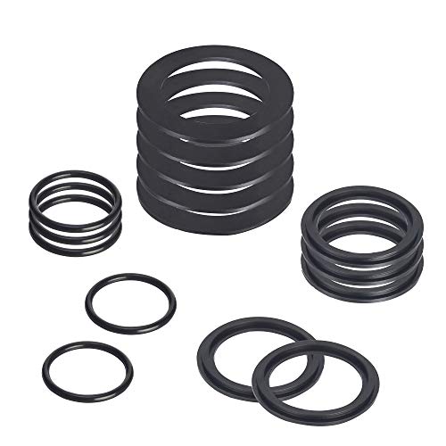 25076RP O-Ring Kit Rubber Washers for Pool Plunger Valves, Strainer Washer and Ring Kit for 1-1/2in Fittings Replacement Gasket(15 pcs) - 10745, 10262 and 10255 - size: 25076RP