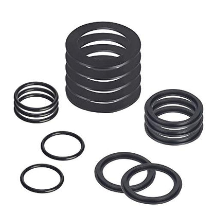 25076RP O-Ring Kit Rubber Washers for Pool Plunger Valves, Strainer Washer and Ring Kit for 1-1/2in Fittings Replacement Gasket(15 pcs) - 10745, 10262 and 10255 - size: 25076RP