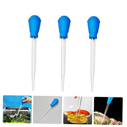Abaodam 3pcs Fish Tank Cleaning Dropper Easy to Use Aquarium Water Changer and Feces Siphon for Efficient Tank Maintenance for Shrimp and Coral Feeding