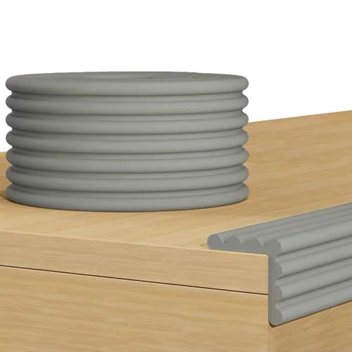 Baby Corner Guards 6.56 FT - Ultra Soft Sponge Edge & Corner Protectors,Desk Edge Cushion,for Furniture,Table,Fireplace - Safety Bumper with Strong Adhesive Tape,Grey,3.15 Inch Wide - color: Gray, size: 6.56Ft x 3.15"W x 0.31"Th