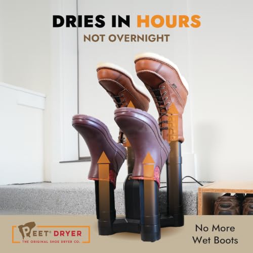 PEET Apex 2-Pair Forced Air Boot and Shoe Dryer, Heat, Digital Timer - style: Apex 4-shoe Boot & Shoe Dryer